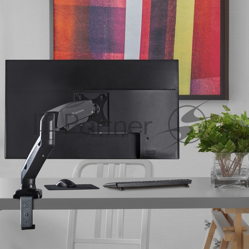 Кронштейн (держатель) ONKRON G80 для монитора 13-32 дюймов настольный, чёрный