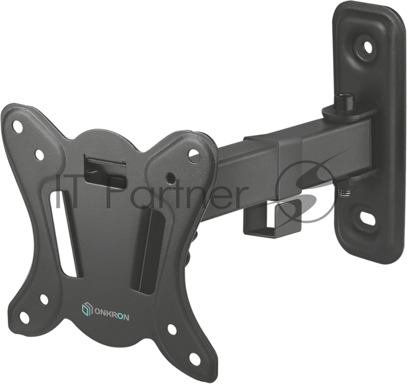 Кронштейн ONKRON R2 для телевизора 10-32 наклонно-поворотный, чёрный