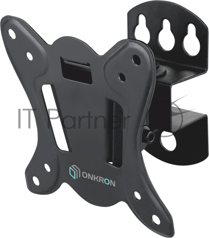 Кронштейн ONKRON Кронштейн ONKRON/ 17-27 макс 100*100 мм, наклон -+ 8º, поворот: 45°, от стены 85 мм, макс вес 25кг, черный