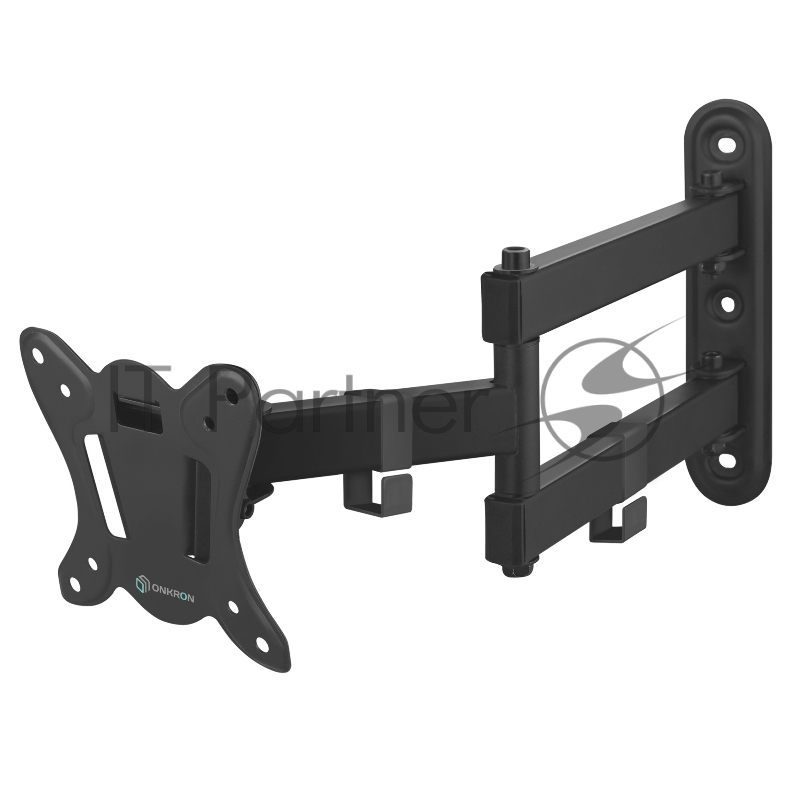 Кронштейн ONKRON R4 для телевизора 10-32 наклонно-поворотный, чёрный