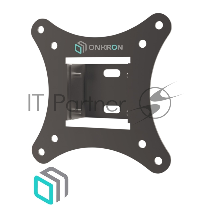 Кронштейн ONKRON RT1 для телевизора 10-32 наклонный, чёрный