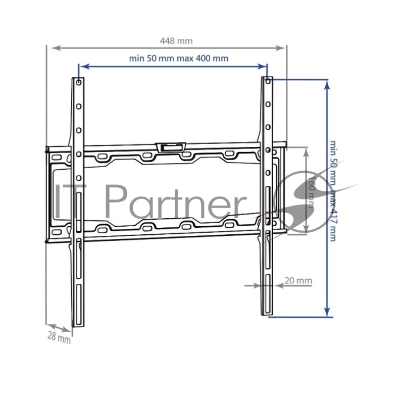 Кронштейн для LED/LCD телевизоров Kromax ELEMENT-3 black