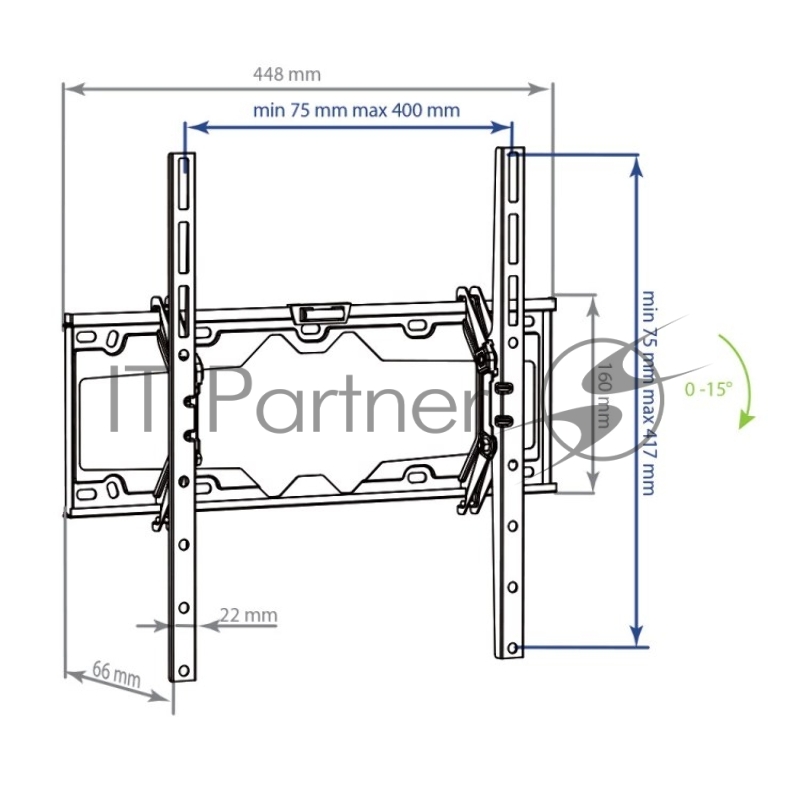 Кронштейн для LED/LCD телевизоров Kromax ELEMENT-4 black
