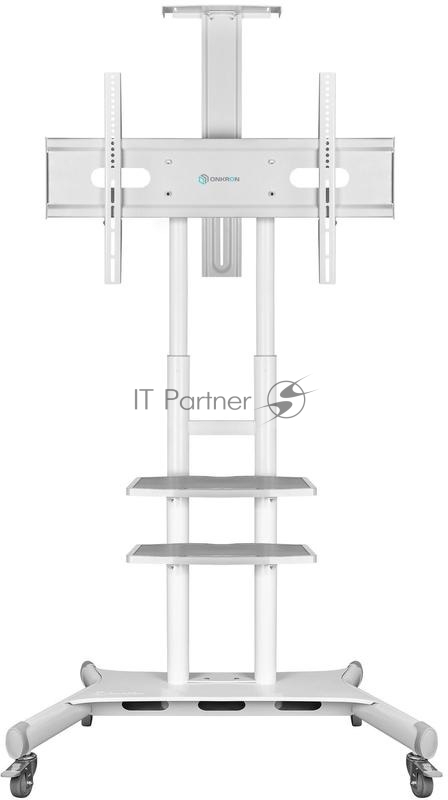 Стойка для телевизора с кронштейном ONKRON TS1881 50-86, мобильная, белая