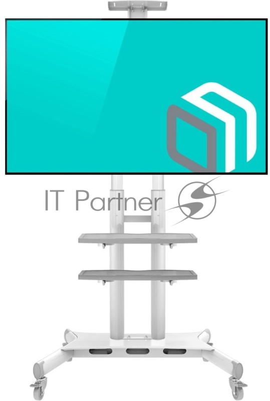 Стойка для телевизора с кронштейном ONKRON TS1881 50-86, мобильная, белая
