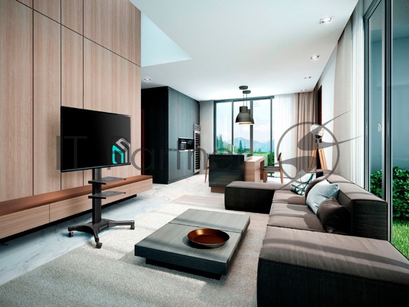 Мобильная стойка ONKRON на 1 ТВ Мобильная стойка ONKRON на 1 ТВ/ 32-55 от 200х200 до 400х600 наклон 0º поворот 0º макс нагр 27,3кг Высота 900-1500мм, кабель-канал, регулировка полки по высоте, колесики с блокировкой, черная