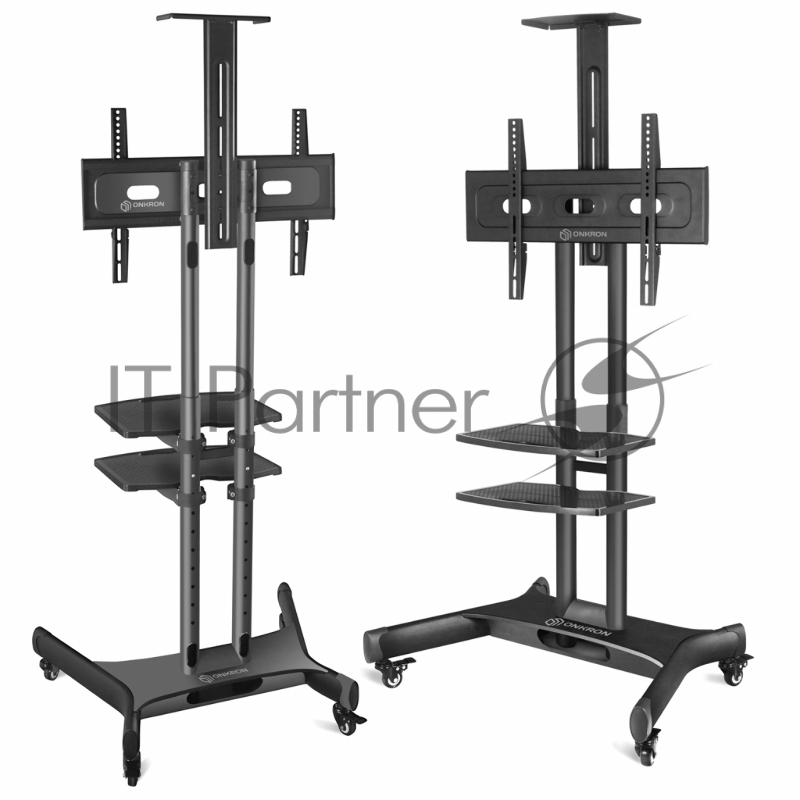 Стойка для телевизора с кронштейном ONKRON TS1552 40-70, мобильная, чёрная