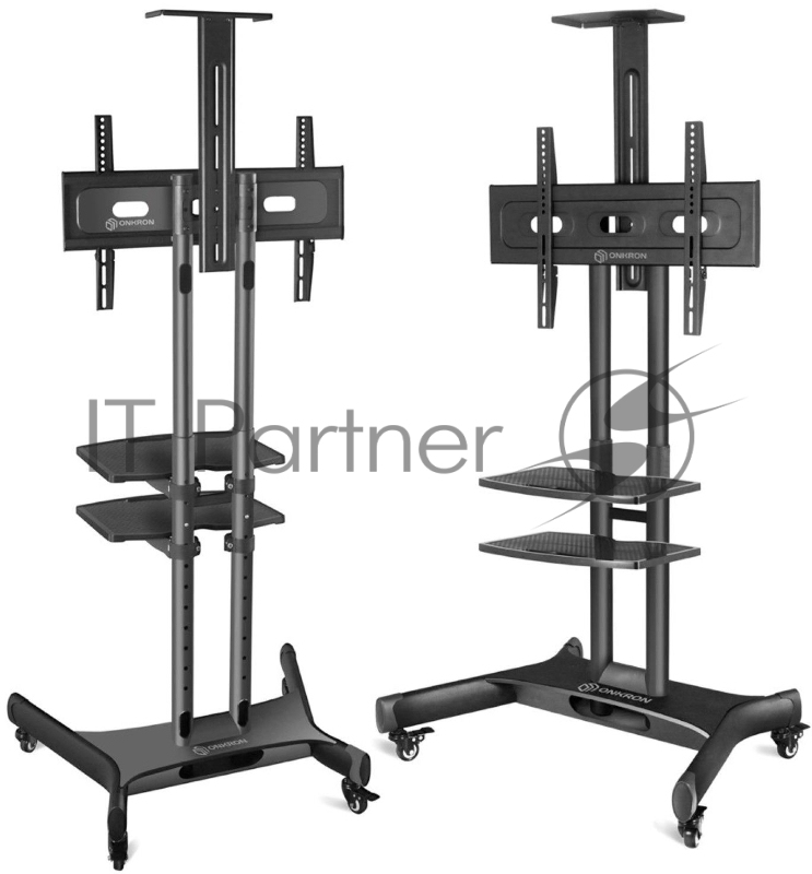 Стойка для телевизора с кронштейном ONKRON TS1552 40-70, мобильная, чёрная