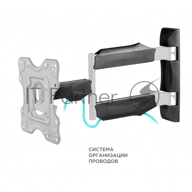 Кронштейн ONKRON NP28 для телевизора 17-43 наклонно-поворотный, черный
