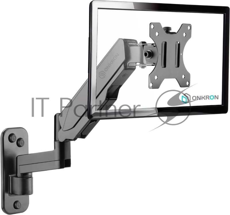 Кронштейн (держатель) ONKRON G150 для телевизора 13-34 дюймов настенный, черный