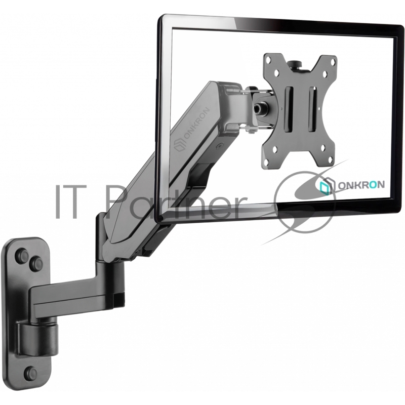 Кронштейн (держатель) ONKRON G150 для телевизора 13-34 дюймов настенный, черный