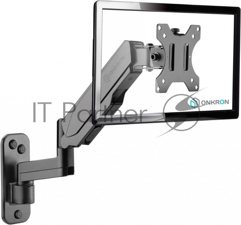 Кронштейн (держатель) ONKRON G150 для телевизора 13-34 дюймов настенный, черный