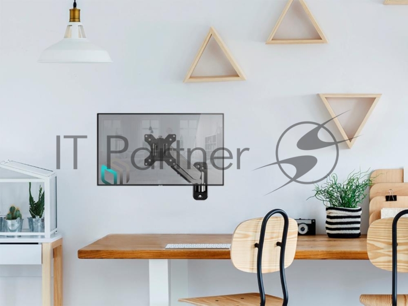 Кронштейн (держатель) ONKRON G120 для телевизора 13-34 дюймов настенный, черный