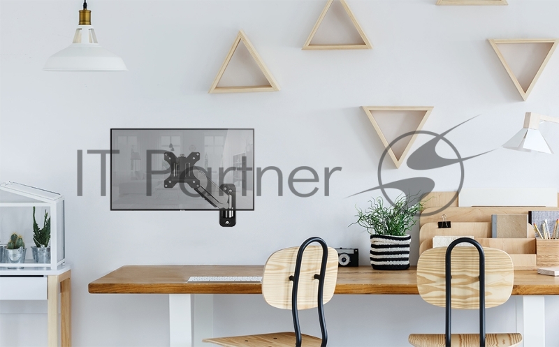 Кронштейн (держатель) ONKRON G120 для телевизора 13-34 дюймов настенный, черный