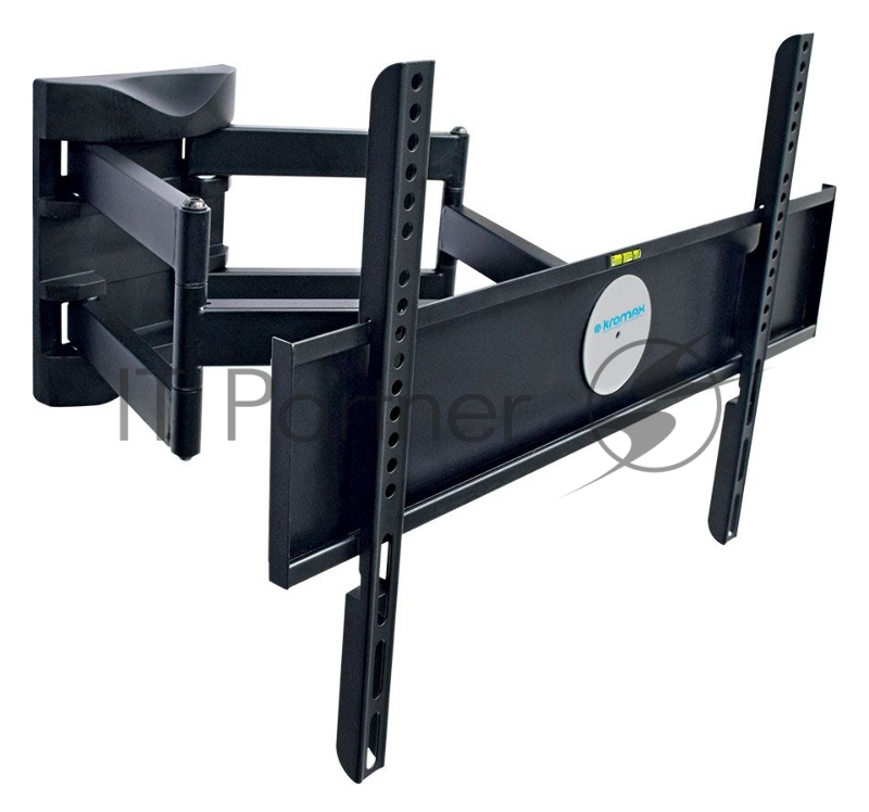 Кронштейн для телевизора Kromax ATLANTIS-55 black 3 шт/уп. 26-55, max 45 кг. 4 ст св., нак. ±10°, пов. 160°, от ст. 70-480 мм., max VESA 600x400 мм