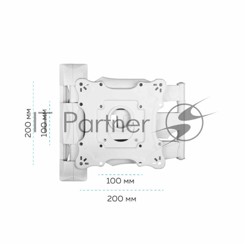 Кронштейн ONKRON NP28 для телевизора 17-43 наклонно-поворотный, белый