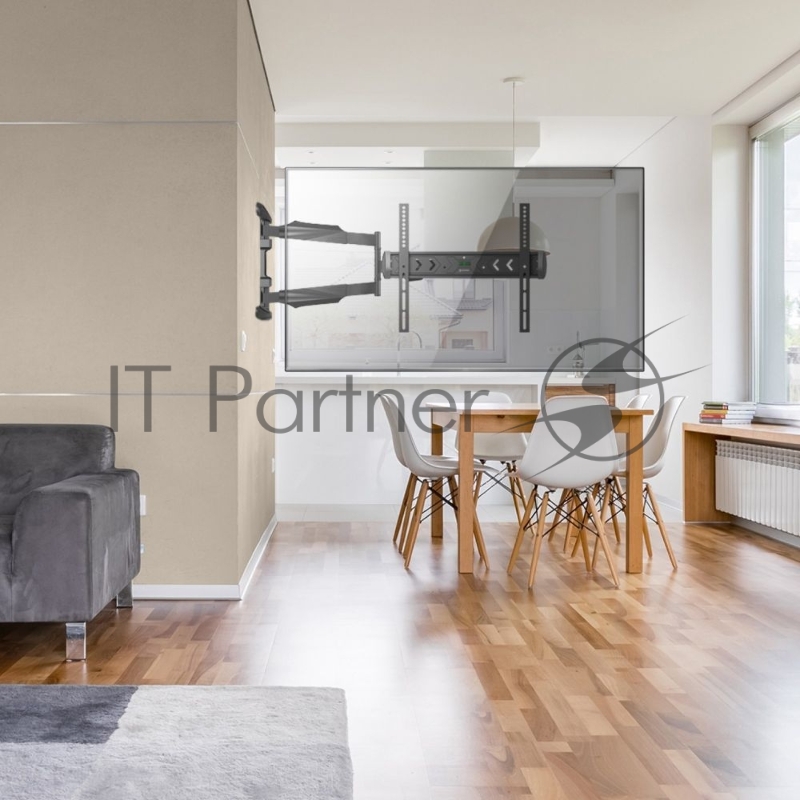 Кронштейн ONKRON NP47 для телевизора 40 - 75 наклонно-поворотный, черный