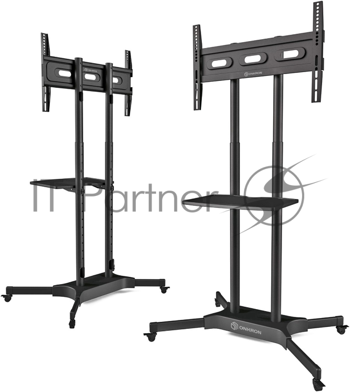 Стойка для телевизора Onkron TS1351 черный 40-65 макс.45.5кг напольный мобильный