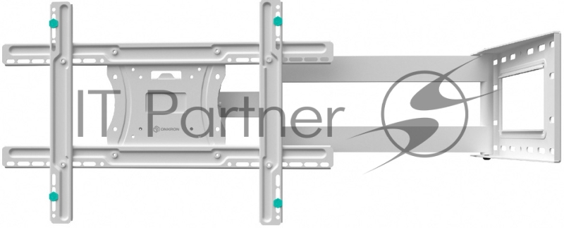 Кронштейн ONKRON M7LW 40-75 макс 400*600 наклон -5°/+15° поворот ±180° Макс нагрузка 68,2кг, от стены 110-711мм, белый