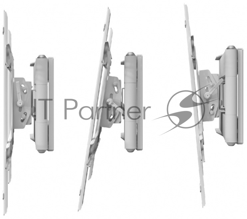 Кронштейн ONKRON M7LW 40-75 макс 400*600 наклон -5°/+15° поворот ±180° Макс нагрузка 68,2кг, от стены 110-711мм, белый
