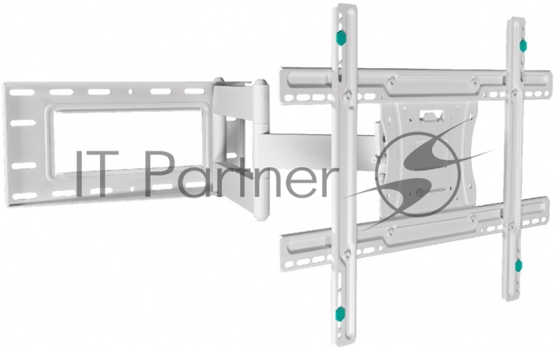 Кронштейн ONKRON M7LW 40-75 макс 400*600 наклон -5°/+15° поворот ±180° Макс нагрузка 68,2кг, от стены 110-711мм, белый