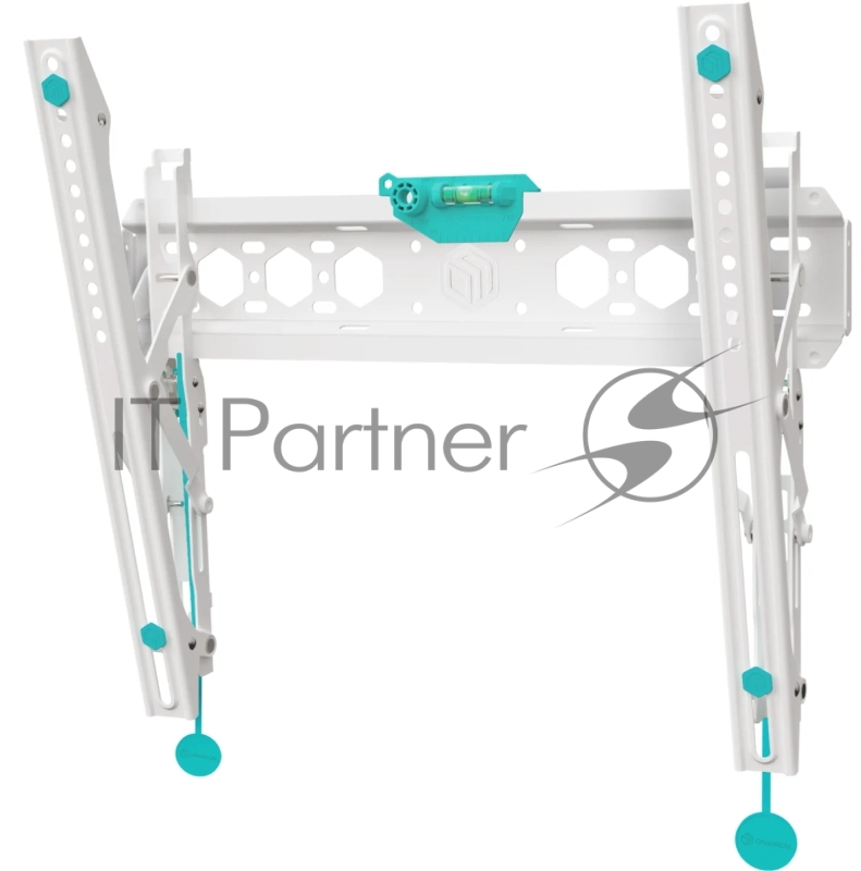 Кронштейн ONKRON TM5W / 32-65 макс 400*400 наклон +12º от стены: 35-145мм, макс вес 68,2кг, встр уровень, белый