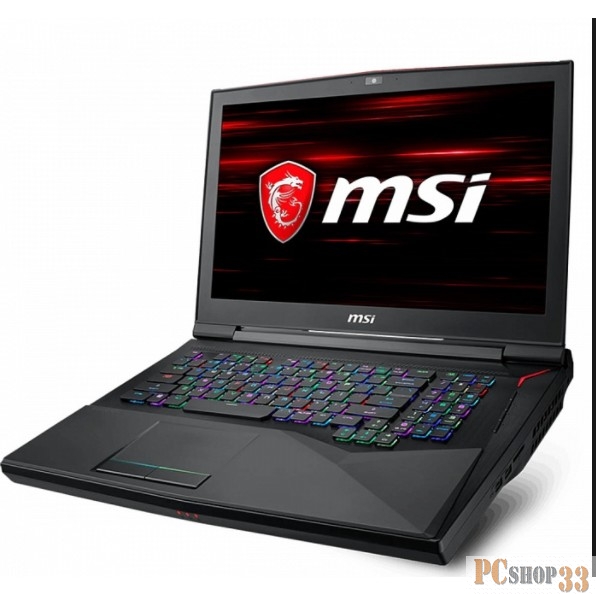Ноутбук MSI GT75 Titan 8RG-053RU i7-8750H (2.2)/16G/1T+256G SSD/17.3FHD AG 120Hz/NV GTX1080 8G/noODD/BT/Win10 Black