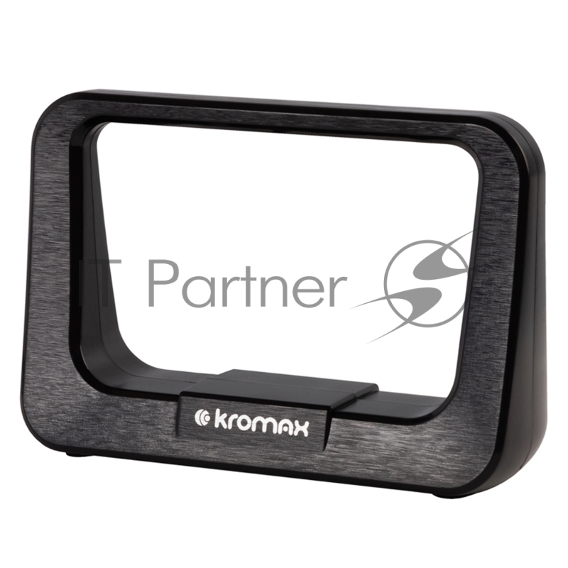 Комнатная ТВ антенна Kromax TV FLAT-10 black 20 шт/ упак Комн. акт. антенна, диап. DVB-T2, VHF: 87,5-230 МГц, UHF: 470-860 МГц, коэф. ус 30dB питание: адапт. в комплекте