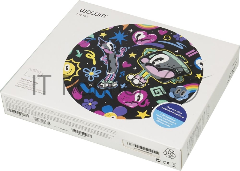 Планшет для рисования Wacom Intuos S CTL-4100K-N USB черный