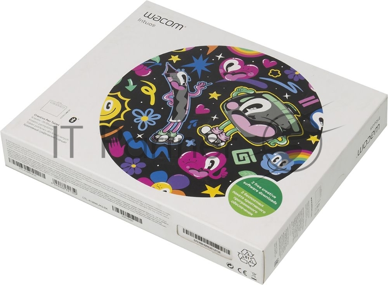 Планшет для рисования Wacom Intuos S Bluetooth CTL-4100WLK-N Bluetooth/USB черный