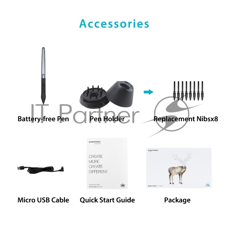 Графический планшет Huion INSPIROY H640P