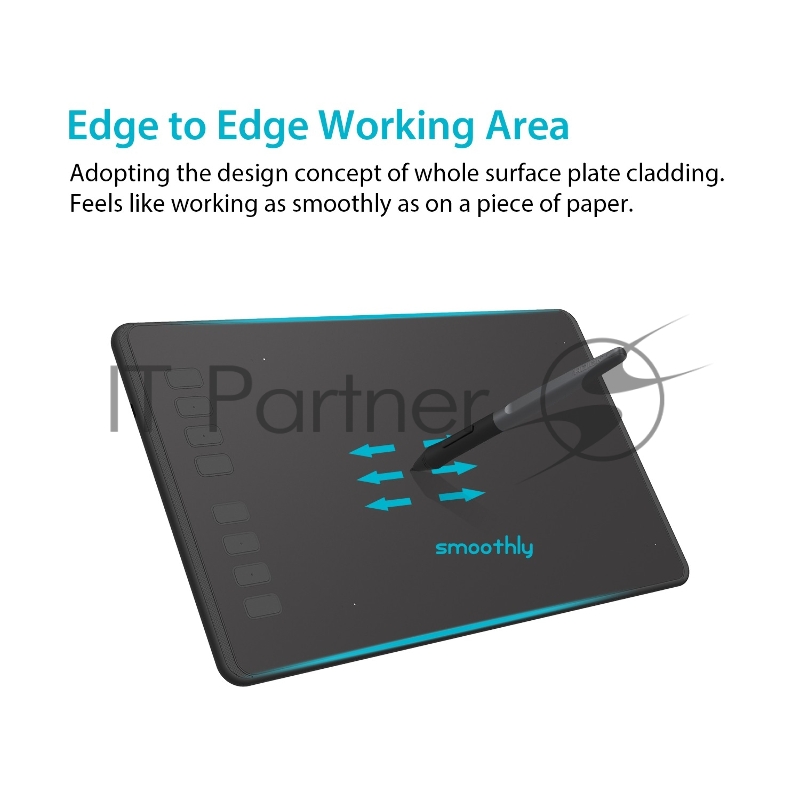 Планшет для рисования Huion Inspiroy H950P USB черный