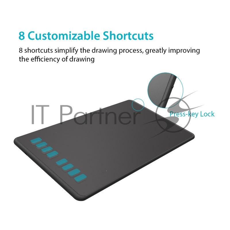 Планшет для рисования Huion Inspiroy H950P USB черный