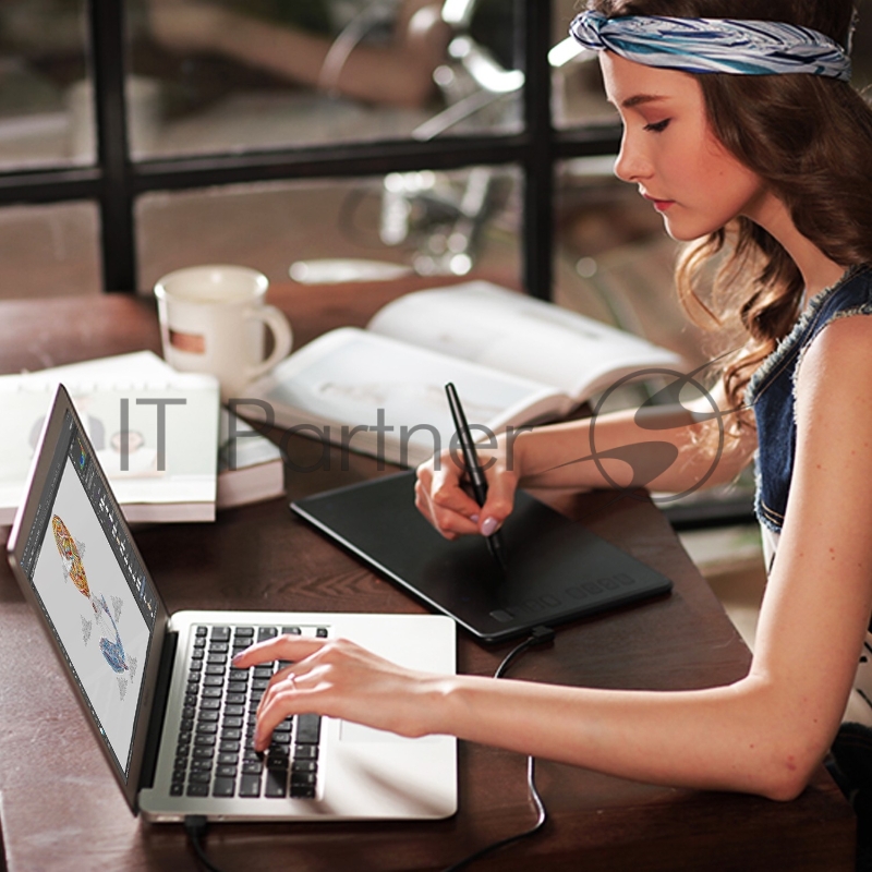 Планшет для рисования Huion Inspiroy H950P USB черный