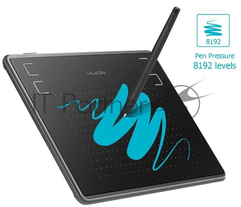 Планшет для рисования Huion H430P USB черный