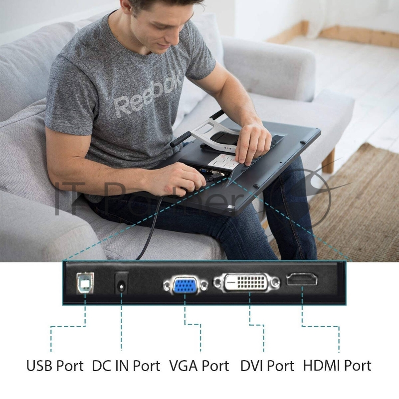 Планшет для рисования Huion Kamvas PRO 22 USB черный