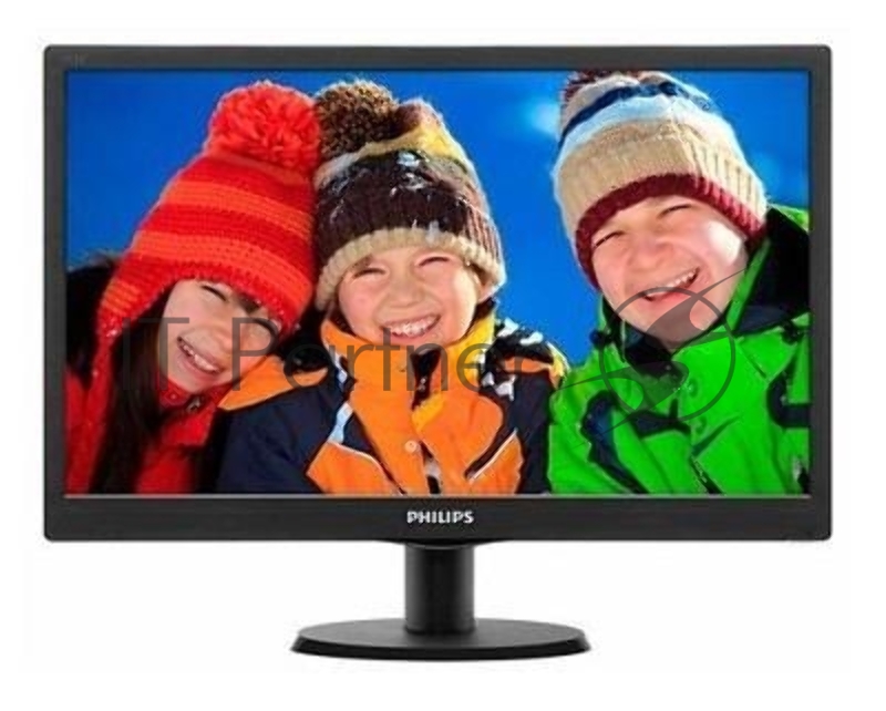 Монитор 18.5 Philips 193V5LSB2/10(62) Black (LED, LCD, Wide, 1366x768, 5 ms, 90°/65°, 200 cd/m, 10M:1)
