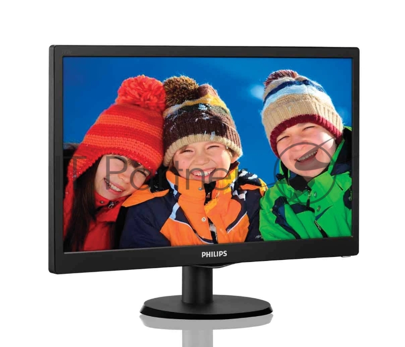 Монитор 18.5 Philips 193V5LSB2/10(62) Black (LED, LCD, Wide, 1366x768, 5 ms, 90°/65°, 200 cd/m, 10M:1)