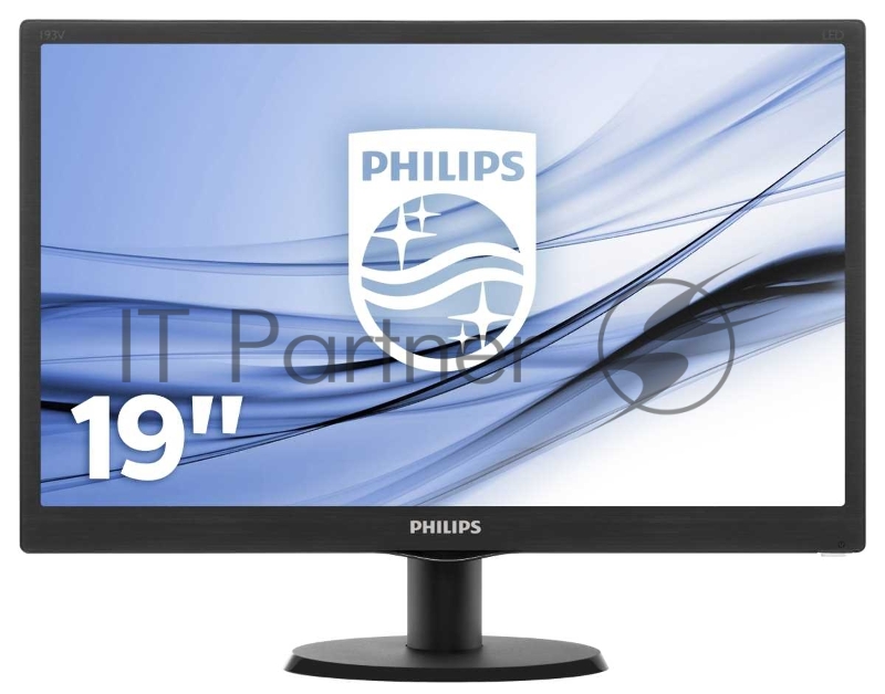 Монитор 18.5 Philips 193V5LSB2/10(62) Black (LED, LCD, Wide, 1366x768, 5 ms, 90°/65°, 200 cd/m, 10M:1)