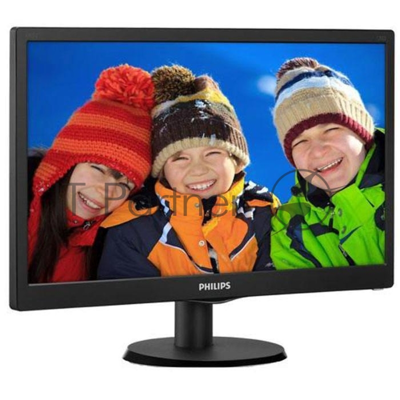 Монитор 18.5 Philips 193V5LSB2/10(62) Black (LED, LCD, Wide, 1366x768, 5 ms, 90°/65°, 200 cd/m, 10M:1)