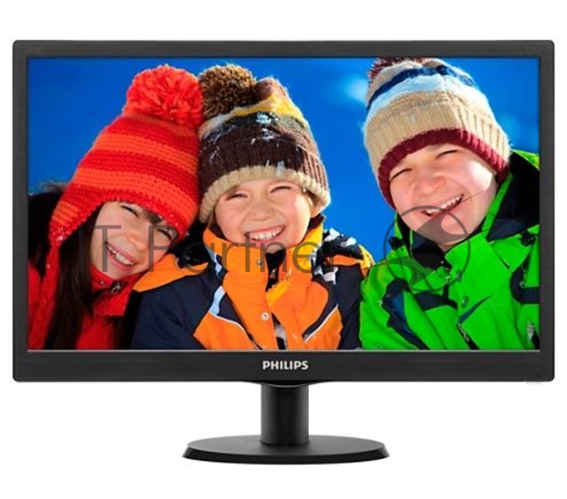 Монитор 19.5 PHILIPS 203V5LSB26/62(10) Black (LED, LCD, Wide, 1600x900, 5 ms, 90°/50°, 200 cd/m, 10M:1)