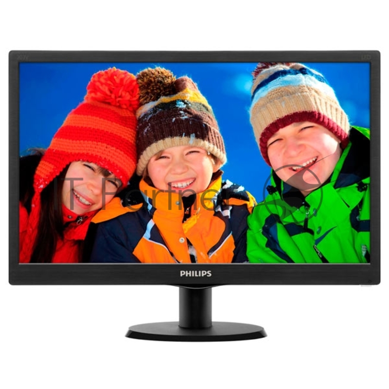 Монитор 19.5 PHILIPS 203V5LSB26/62(10) Black (LED, LCD, Wide, 1600x900, 5 ms, 90°/50°, 200 cd/m, 10M:1)
