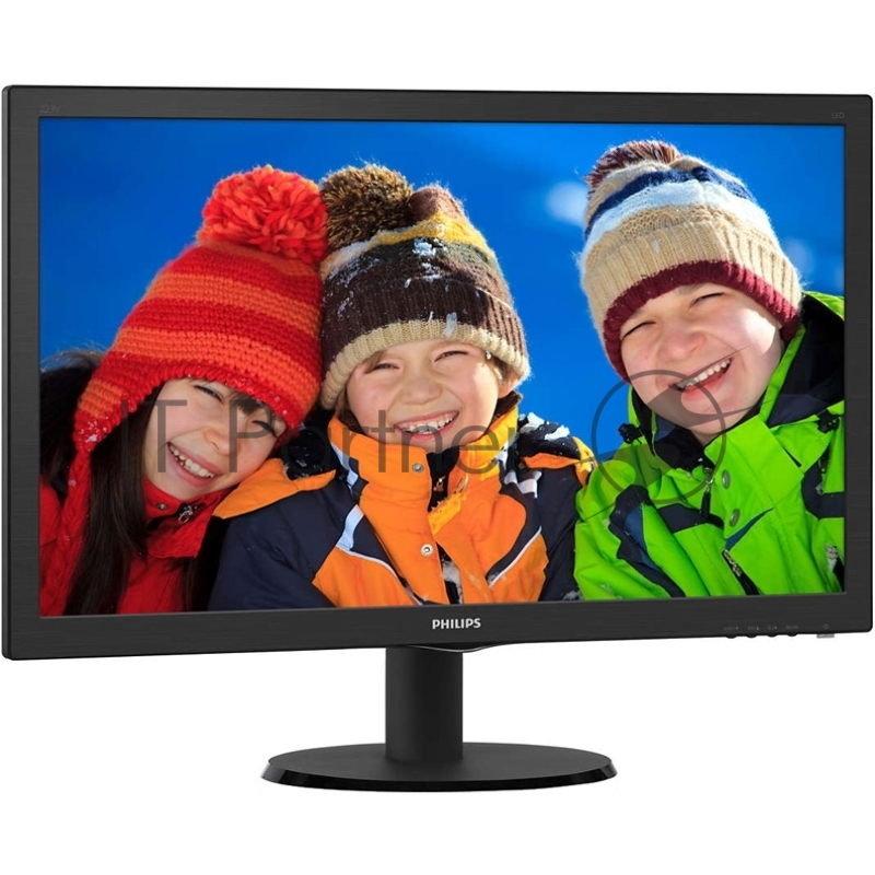 Монитор 19.5 PHILIPS 203V5LSB26/62(10) Black (LED, LCD, Wide, 1600x900, 5 ms, 90°/50°, 200 cd/m, 10M:1)