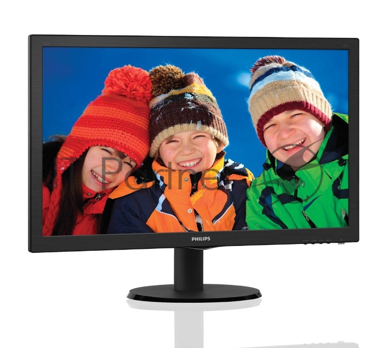 Монитор 21.5 PHILIPS 223V5LSB/10(62) Black (LED, LCD, Wide, 1920x1080, 5 ms, 170°/160°, 250 cd/m, 10M:1)