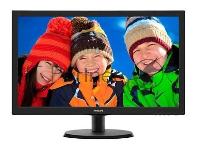 Монитор 21.5 PHILIPS 223V5LSB/10(62) Black (LED, LCD, Wide, 1920x1080, 5 ms, 170°/160°, 250 cd/m, 10M:1)