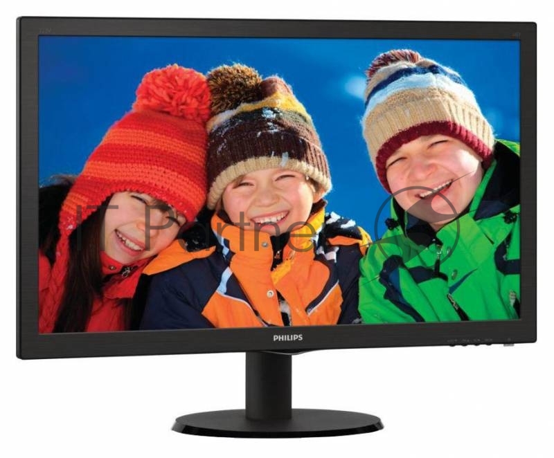 Монитор 21.5 PHILIPS 223V5LSB/10(62) Black (LED, LCD, Wide, 1920x1080, 5 ms, 170°/160°, 250 cd/m, 10M:1)