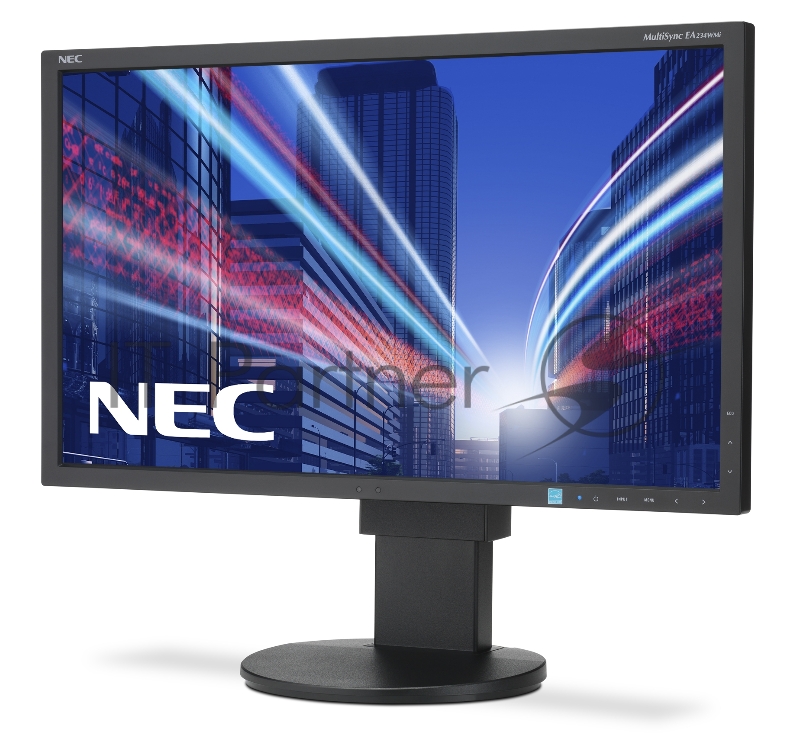Монитор 23 Nec EA234WMi-BK Black {IPS,250cd/m2,1000:1,6 ms,1920x1080,178/178,Hight adj.:130Tilt,PivotD-Sub,HDMI,D hub, Internal PS, 1+1W Audio,TCO6)}