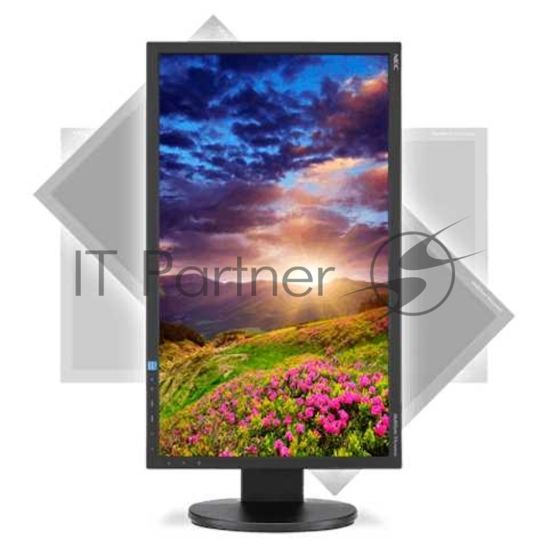 Монитор 23 Nec EA234WMi-BK Black {IPS,250cd/m2,1000:1,6 ms,1920x1080,178/178,Hight adj.:130Tilt,PivotD-Sub,HDMI,D hub, Internal PS, 1+1W Audio,TCO6)}
