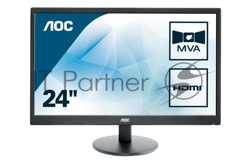 Монитор AOC 23.6 M2470SWH черный MVA LED 5ms 16:9 HDMI M/M 1000:1 250cd 1920x1080 D-Sub FHD 3.5кг
