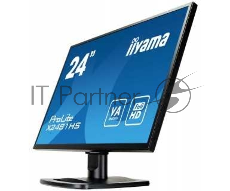 Монитор Iiyama 23.6 X2481HS-B1 черный VA LED 6ms 16:9 DVI HDMI M/M матовая 250cd 178гр/178гр 1920x1080 D-Sub FHD 3.7кг